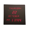 LED Digital Tube Wall Calendar Display Electronic Calendar Clock Day Date Display