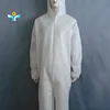 Disposable Coveralls clean sterile individually packed white with elastic wrists and ankles