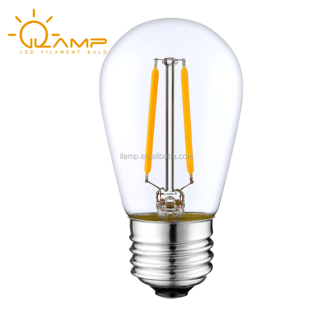 Outdoor Weatherproof 2W S14 LED Filament Replacement String Light Bulbs