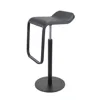 Fully black LEM Piston chair stool counter bar stool stainless steel bar high chair