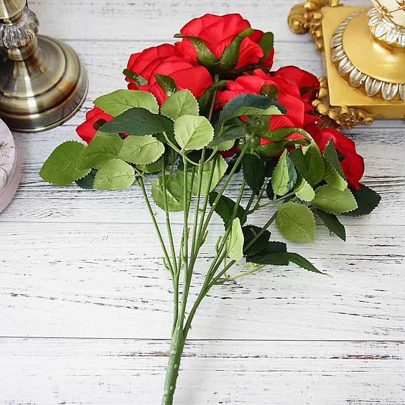 Cheap Artificial Silk Long Stem Red Roses Buy Single Stem Silk Roses