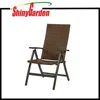 Hand Woven PE Wicker Folding Outdoor Recliner Chair