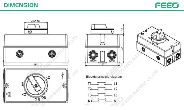 Fais Series Popular Types Of Manual Electrical Isolator Rating Ac