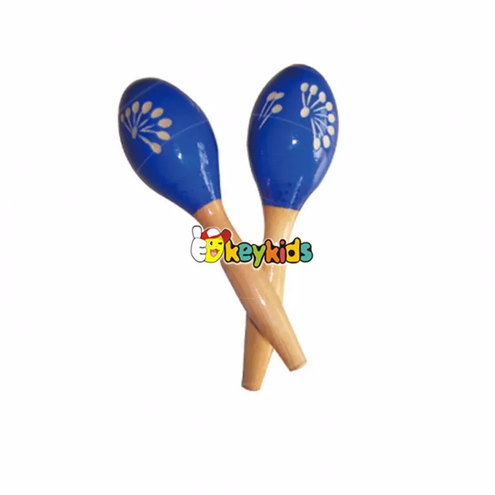 Wholesale Pretty And Colorful Wooden Baby Maraca,Wooden Baby Maraca