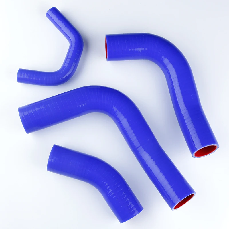 Solid Silicone Rubber Radiator Hose Pipe Kits For Toyota Landcruiser 80