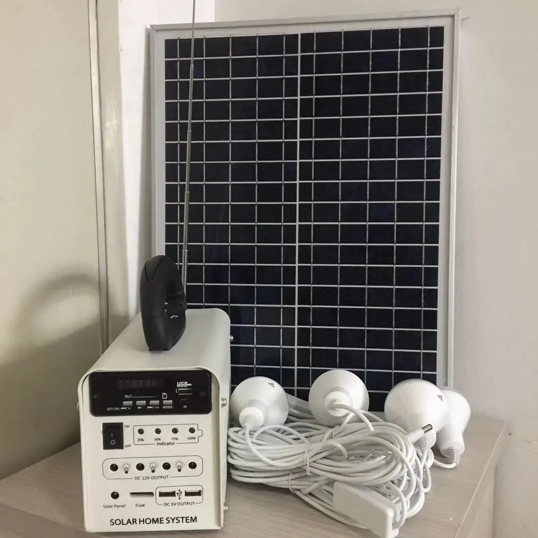 20W Home Small System Mobile Lighting Power Solar Generator Outdoor Solar Power System