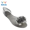 Shoes China Ladies Soft PVC Fish Mouth Transparent Flat Jelly Sandals