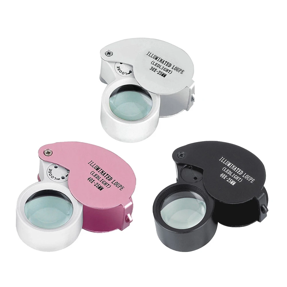 Multi-Purpose LED Eye Loupe with 40X Magnification and 25mm Lens Diameter