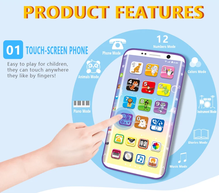 Cheap USB charging talking phone kids educational toy