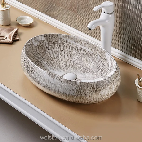 bathroom sink crystal glaze art basin a252