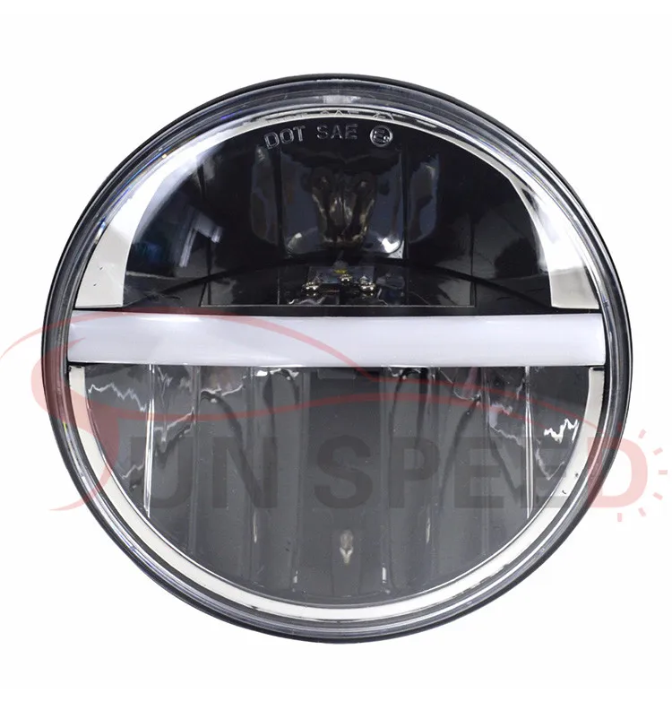 Motorcycle 12v/24v 7 Inch Headlights Reflector Daymaker Led Headlight ...