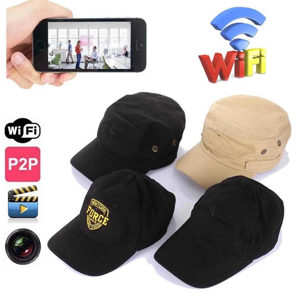 720p Wifi Hat Camera Hd Baseball Nanny Cam Wireless Portable Ip Video Recorder Security