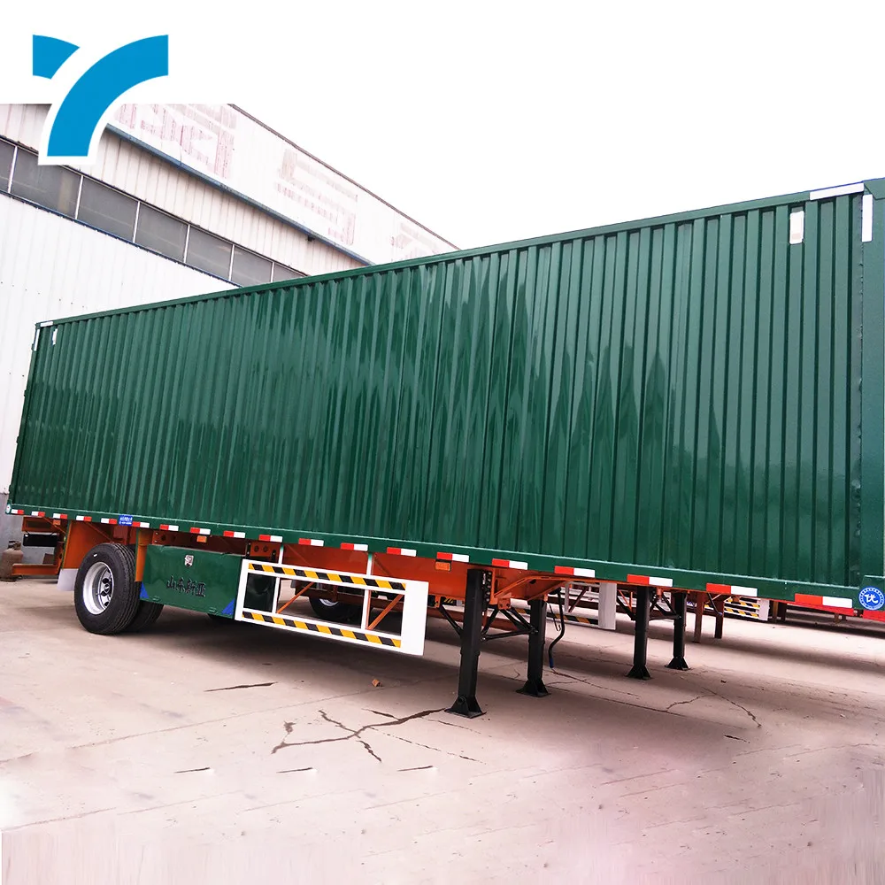 Best Price Heavy Duty Design Carry Goods Box Transport Semi Trailer
