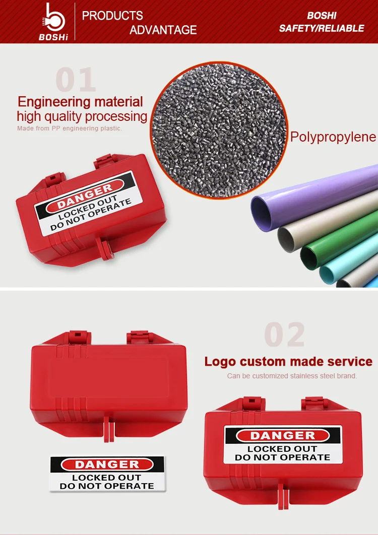 Electrical Plug Lockout BD-D42 ,Ssafety lockout for cable diameter 20mm ,Hexagon Lockout design