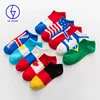 Wholesale custom logo design no show cotton ankle socks