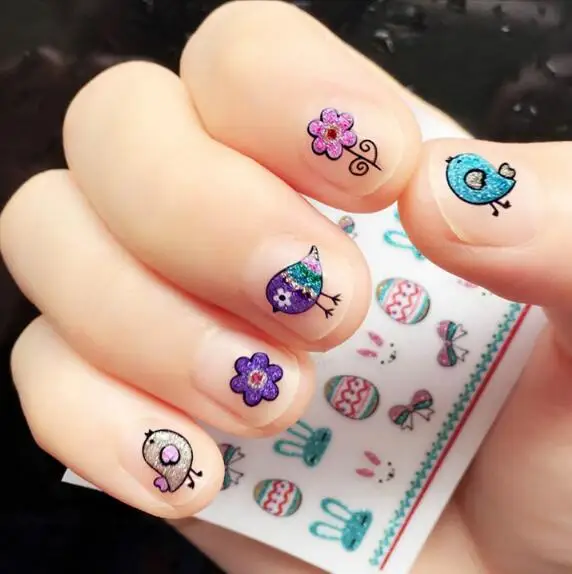 nail glitter stickers