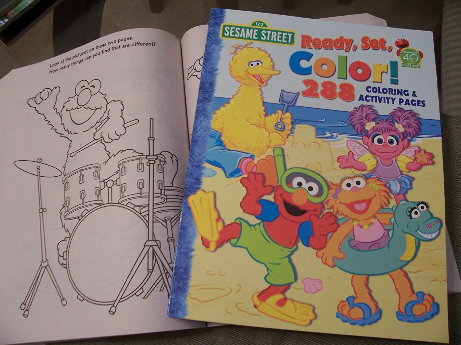 Buy Sesame Street Ready, Set, Color! Coloring and Activity Book with 30