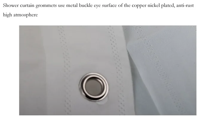 Chinese Custom Shower Curtain PEVA Bath Curtain