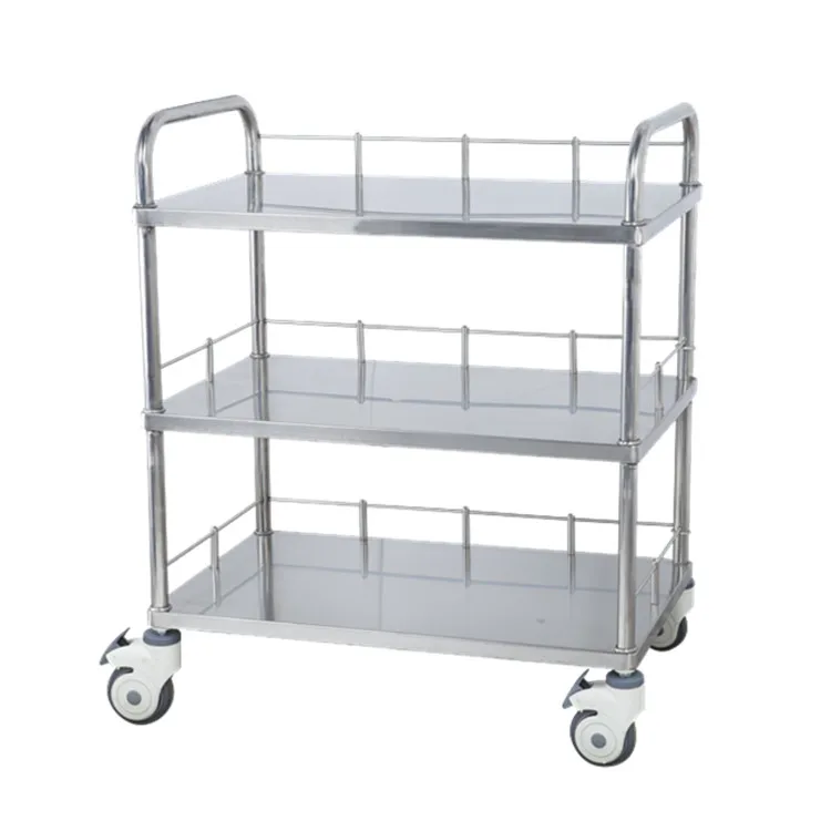 ABS medical equipment mobile medical anesthesia crash trolley cart