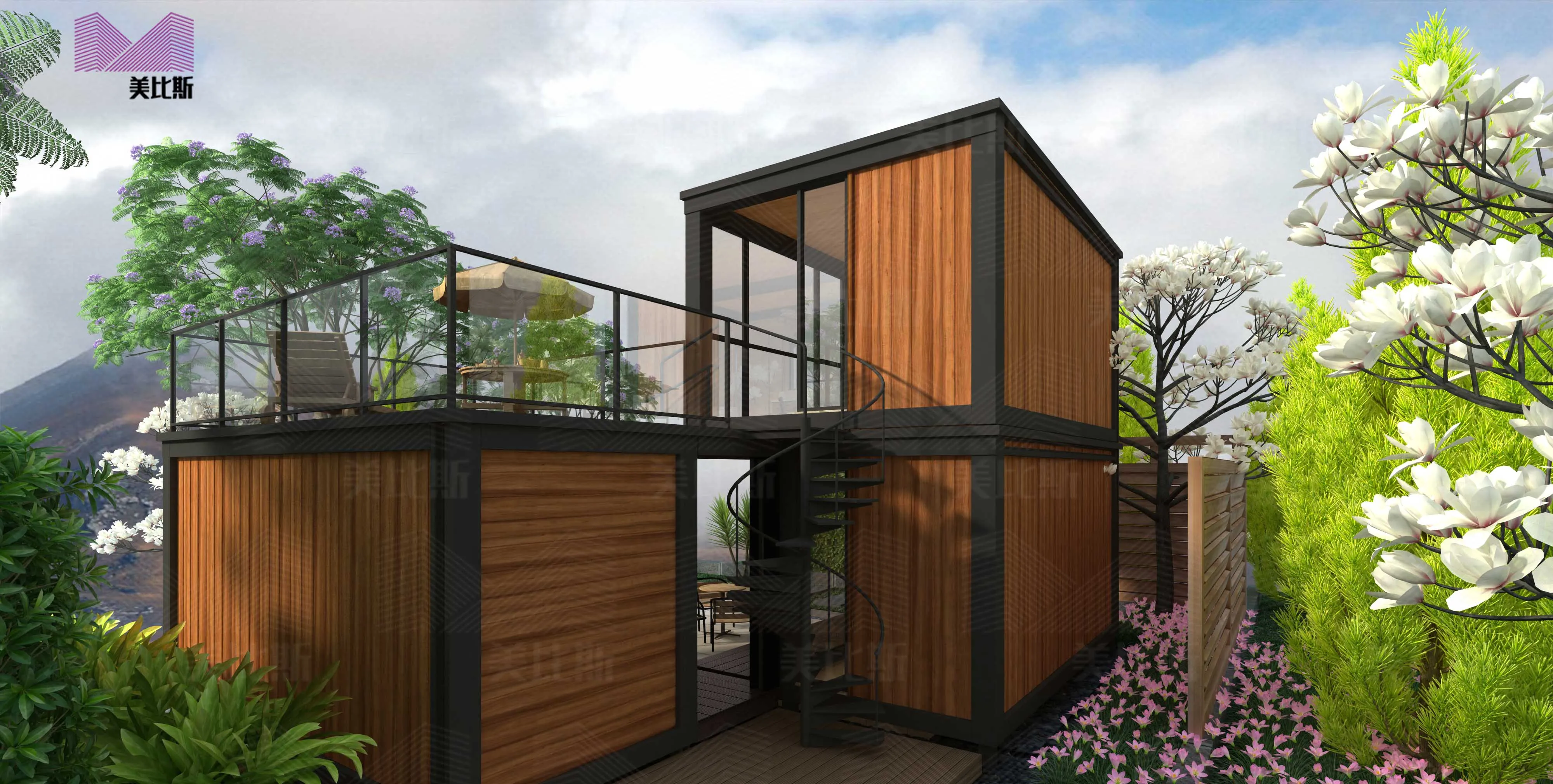 Beautiful Prefab  Container  Homes European Style China 