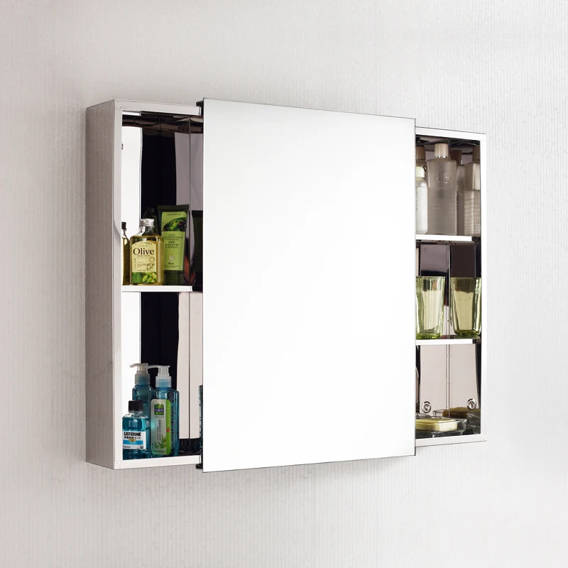 Small Waterproof Sliding Door Bathroom Vanity Mirror Cabinet 7094 00 Jpg