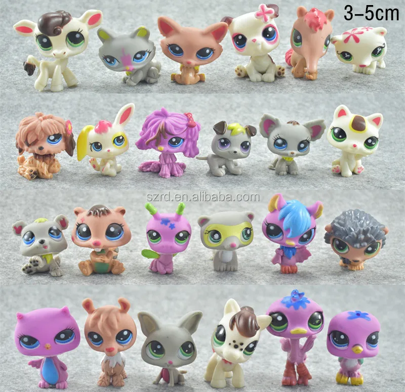 Cute 24pcs/bag Animal Toys Vinyl Figures Plastic Cartoon Mini Animals ...