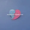 Cute Heart Shaped Never Forget Eagles Have Heart Separable Bright Color Metal Lapel Pin With Butterfly Clutch