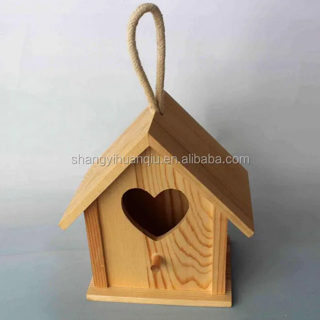 Shabby Chic Wooden Bird House Rustic Wooden Bird Feeder Nesting