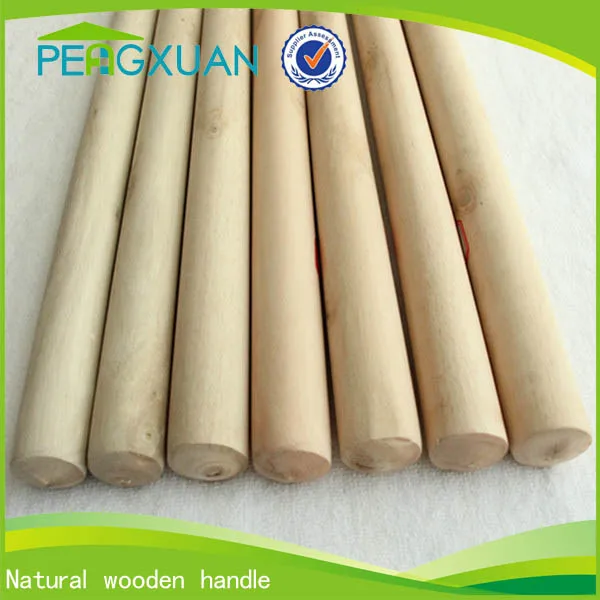Chinese Straight Wooden Threaded Rod For Cleaning Tool Accessories