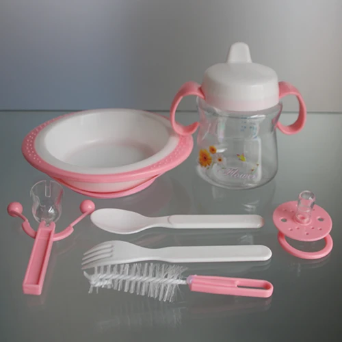 Baby Feeding Supplies Sippy Cup, Bowl, Spoon Fork