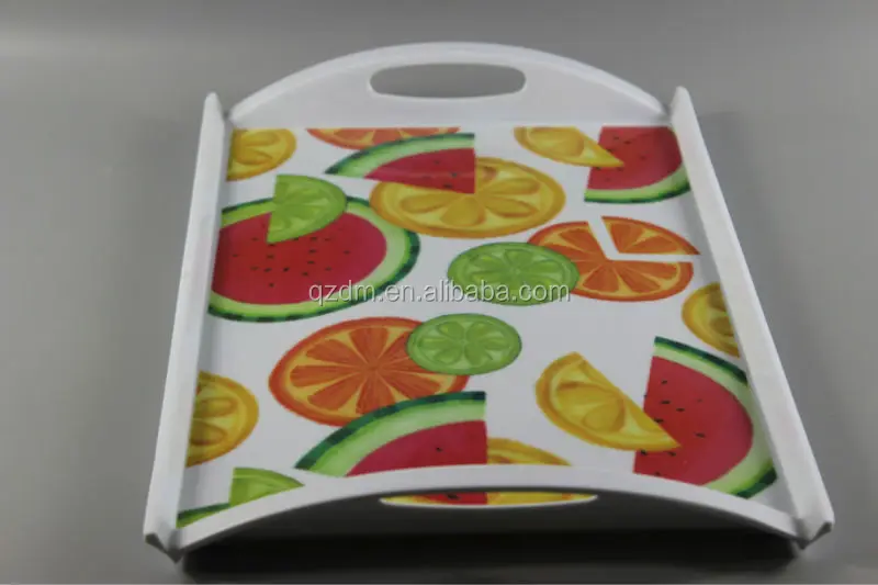 Watermelon Print Melamine Serving Trays For Fruit