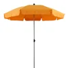 6.5ft round beach umbrella with 160G polyester and zinc titl