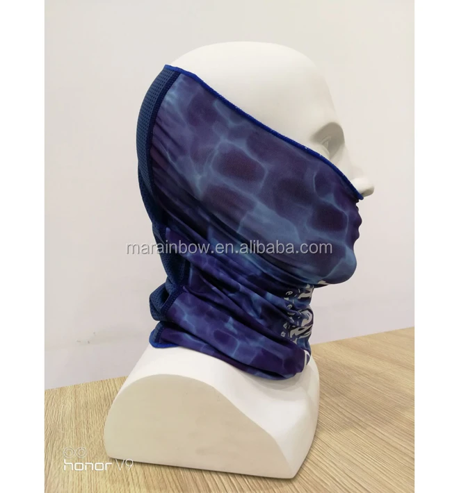 Oem Customized Flatlocking Stitching Neck Gaiters Moisture Wicking Sun