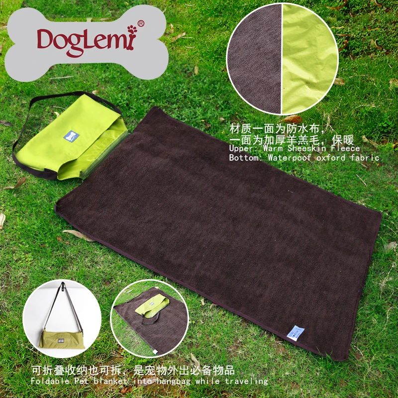 Dog Travel Blanket Pet Outdoor Mat Foldable Bag Buy Dog Travel Blankt