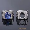 Custom made jewelry 925 sterling silver blank ring for gemstone inlay