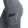 High Waist Out Pocket Yoga Pants Tummy Control Workout Running 4 Way Stretch Yoga Leggings