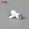 EF010-E01 Eastcooler Triple way T Shape Stem Adapter Quick fitting for RO water filter
