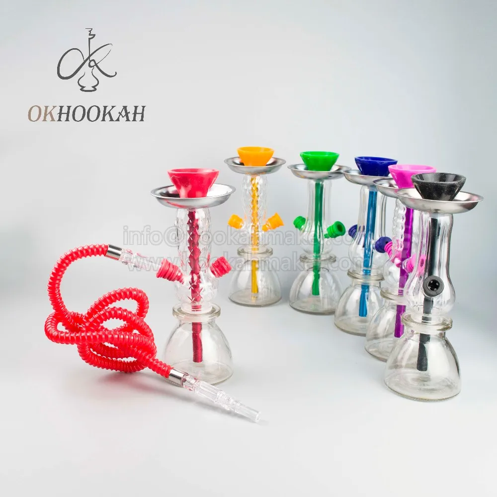 Portable Mini Size Glass Hookah Pocket Cheap Hookah Shisha With Ceramic