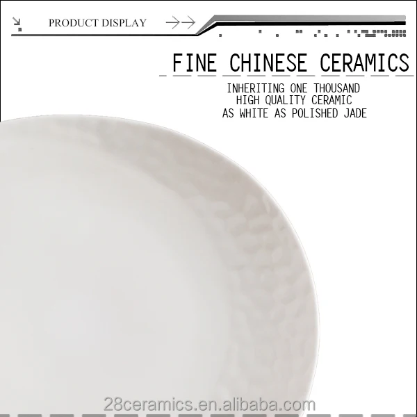 Flower shape dinnerware ceramic types dinner plates 10 inch