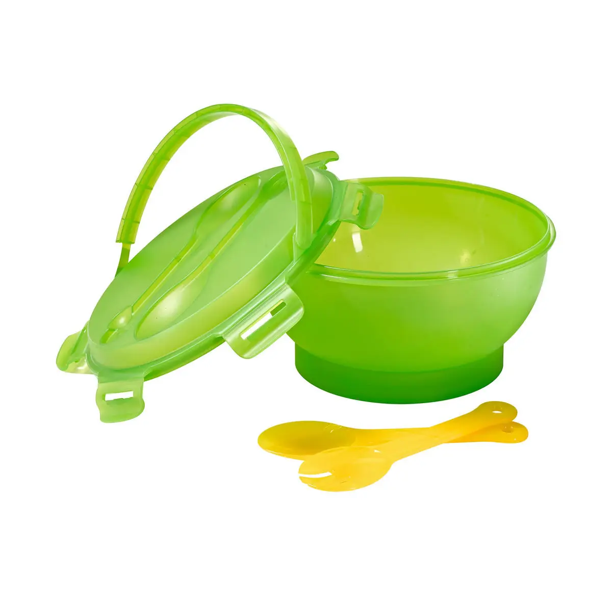 Ecofriendly Plastic Picnic Salad Bowl With Handle Buy Salad Bowl
