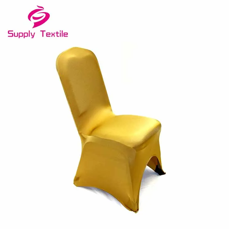 Metallic Luxury Banquet Party Metallic Gold Party Spandex Chair Cover