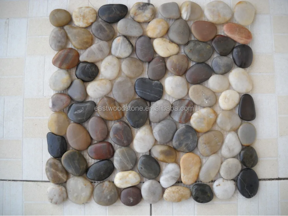 Style Selections River Rock Multicolor Flat Polished Pebble Mosaic Style Selections River Rock Multicolor Flat Polished Pebble Mosaic Indoor And Outdoor Wall Tiles