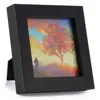 Smartphone Instagram Frame Collection / Set of 4x4-inch Square Black Photo Wood Frames In Wood