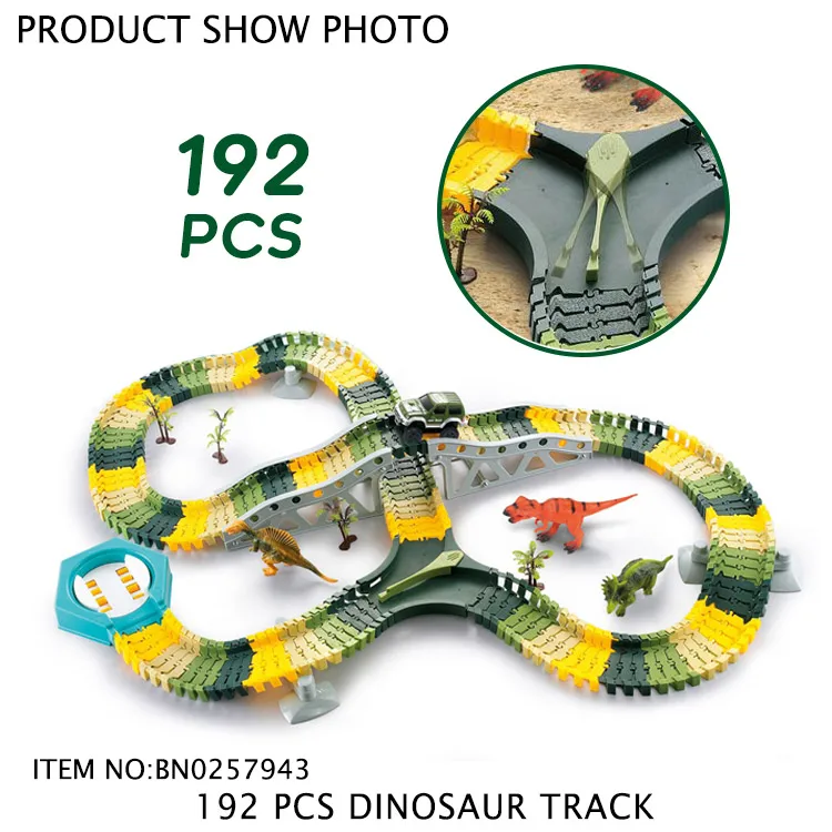 dinosaur double loop track set