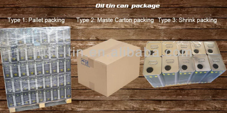 Oil tin can Packing