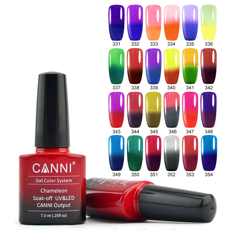 New 1Pc CANNI Thermal UV Gel Polish Temperature Color Change Gel Polish Varnishes Lacquer Color Coat