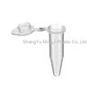 Chemical lab supplies plastic 0.5ml thin - wall single PCR tube with flat cap