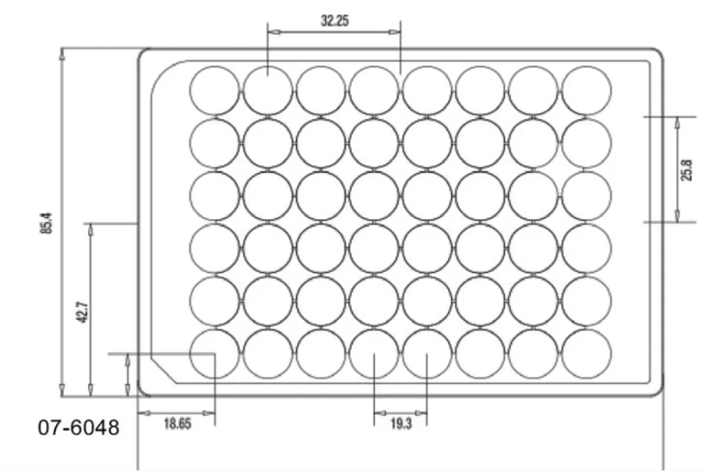 Biologix 48 Well Cell Culture Plate Tc Treated Polystyrene Made Non