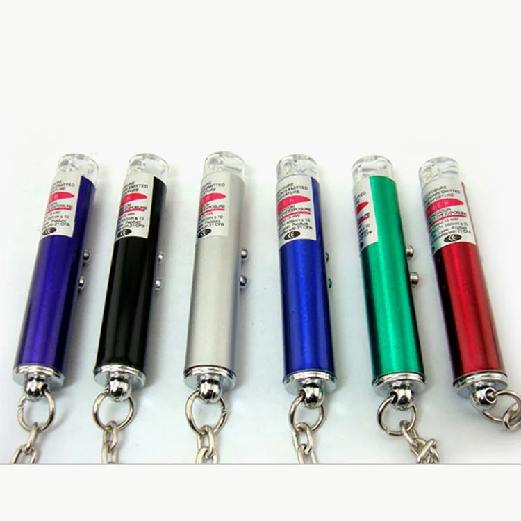Fashion 2 In1 Red Laser Pointer Pen With White LED Light Childrens Cat Toy 