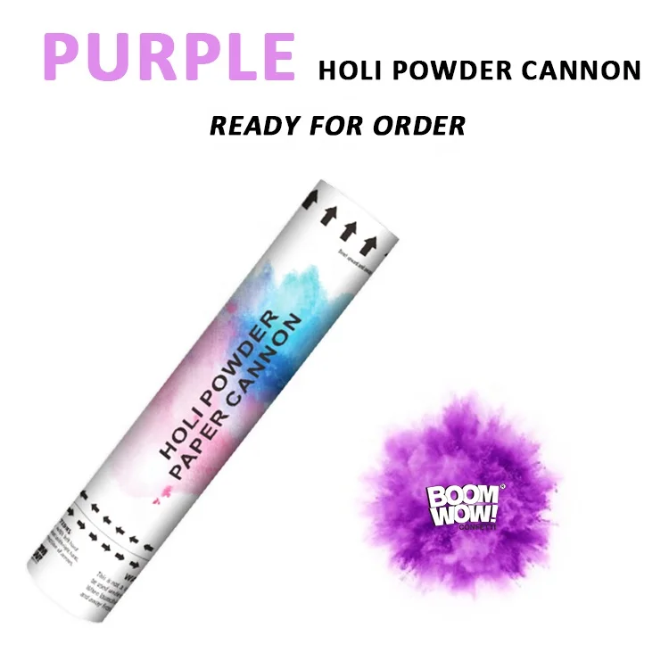 Boomwow holi powder shooter confetti cannon best Ideal for fun color run events youth group color wars